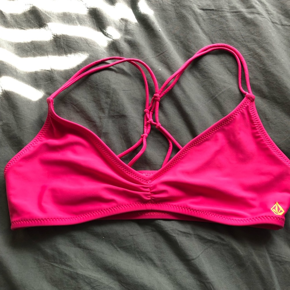 Volcom Swim Simply Solid V Neck Bikini Top